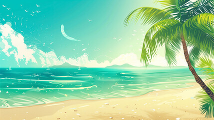 Fototapeta premium Beach background