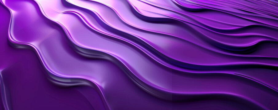 Futuristic gradient purple background with smooth textures and glossy finish: Bold and vibrant, ideal for tech or sci-fi designs