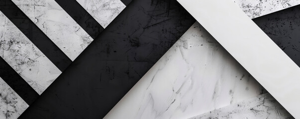 Modern geometric background with clean lines and bold black and white colors: Sleek and contemporary, perfect for a stylish and minimalistic design