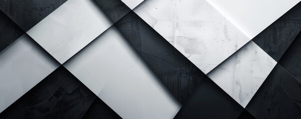 Modern geometric background with clean lines and bold black and white colors: Sleek and contemporary, perfect for a stylish and minimalistic design