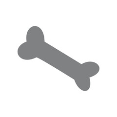 Bone icon on background for graphic and web design. Simple bone sign. Internet concept symbol for website button or mobile app. Illustration element design with animal theme