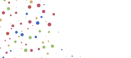 Sunburst and colorful confetti background frame illustration