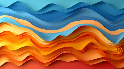 Obraz premium Abstract paper cut background design vector image