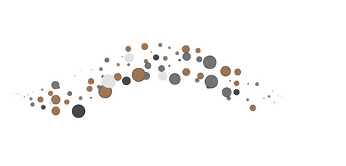 Multicolored paper confetti on transparent background. Realistic confetti flying. Colorful scattered items to holiday decorations.