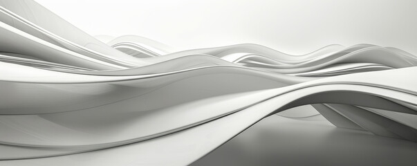 Obraz premium Modern minimalistic background with white space and subtle grey lines: Elegant and uncluttered, ideal for a sophisticated design