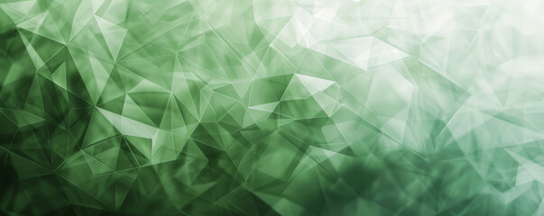 Obraz premium Modern polygon background with sharp edges and shades of green and grey: Clean and sophisticated, perfect for a cutting-edge look