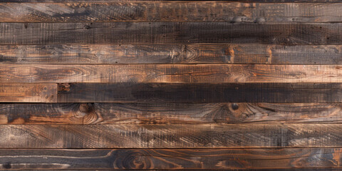 Obraz premium Rustic reclaimed wood background with visible knots and varied shades: Great for eco-friendly or rustic themes, the visible knots and varied shades of reclaimed wood offer character and charm