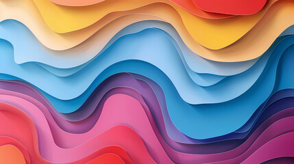 Obraz premium Abstract paper cut background design vector image