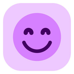 Editable friendly, smiling face vector icon. Part of a big icon set family. Perfect for web and app interfaces, presentations, infographics, etc