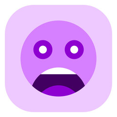 Editable scared, shocked, petrified face vector icon. Part of a big icon set family. Perfect for web and app interfaces, presentations, infographics, etc
