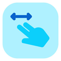 Editable two finger slide vector icon. Part of a big icon set family. Perfect for web and app interfaces, presentations, infographics, etc