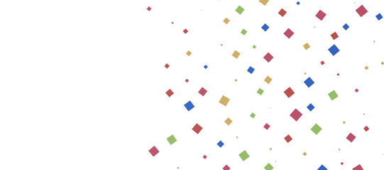 Confetti, paper triangle on the floor, fancy, colorful, celebration party