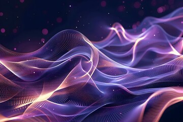 Fototapeta premium Quantum Wave abstract background