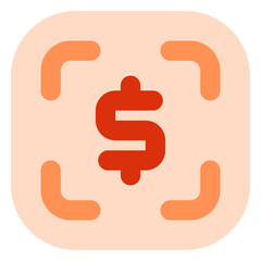 Editable scan to pay, target profit vector icon. Part of a big icon set family.  Finance, business, investment, accounting. Perfect for web and app interfaces, presentations, infographics, etc
