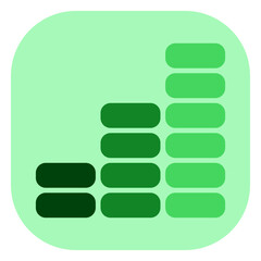 Obraz premium Editable coin stack, bar chart vector icon. Part of a big icon set family. Finance, business, investment, accounting. Perfect for web and app interfaces, presentations, infographics, etc