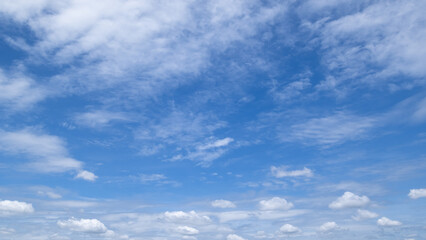 clear blue sky background,clouds with background, Blue sky background with tiny clouds. White fluffy clouds in the blue sky. 
Captivating stock photo featuring the mesmerizing beauty of the sky and cl