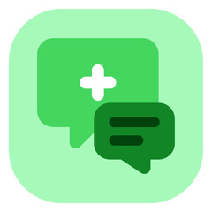 Fototapeta premium Editable health consultation vector icon. Part of a big icon set family. Perfect for web and app interfaces, presentations, infographics, etc