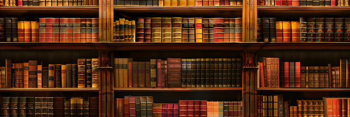 Photo many old books on bookshelf in library,
Ancient Books Collection Oxford Library

