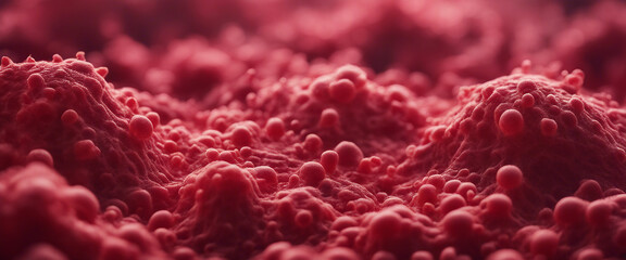 Organic red cell structures as background