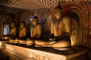 buddha statue in the temple, Sri Lanka