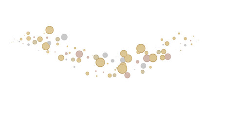 Mesmeric Shower: Mesmeric 3D Illustration Depicting Mesmerizing gold Confetti Rain