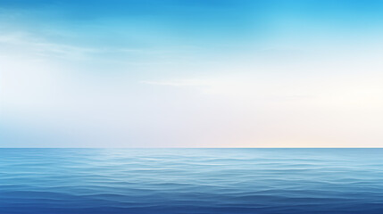 Obraz premium Clear Sky Over Calm Ocean