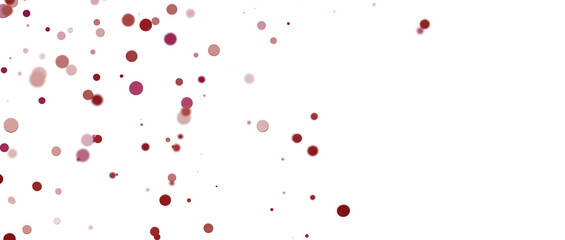 Glittering confetti on a transparent background. Holiday confetti png. red confetti falls from the sky.