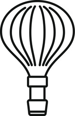 Obraz premium Minimalist line drawing of a hot air balloon for travel and adventure concepts
