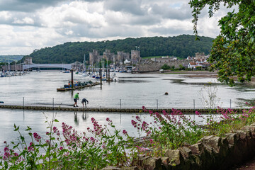 walking around Conwy in North Wales