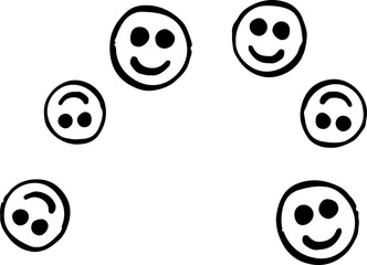 Smiling Emojis Decor. Smileys. Emoticons Pattern