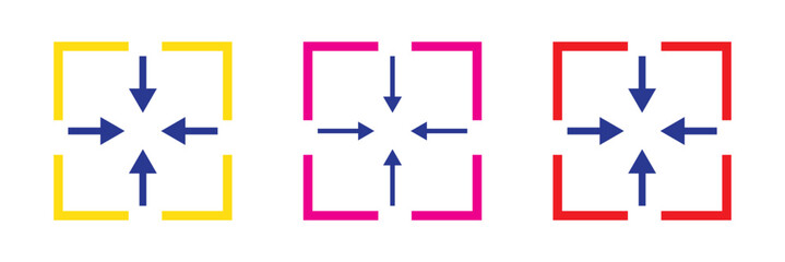 Fullscreen Icon vector. Expand to full screen sign and symbol. Arrows symbol