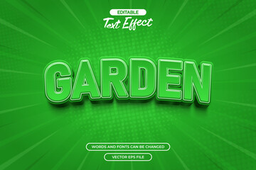 Garden editable text effect