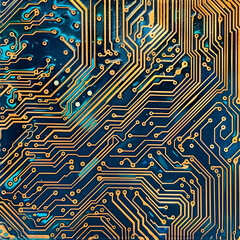 Circuit board processor pattern abstract background