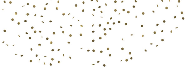 Glittering Triumph: Mind-Blowing 3D Illustration of Golden Confetti Celebration