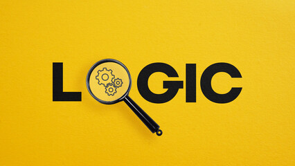 Logical thinking concept. Getting knowledge and solving problem. Logical idea