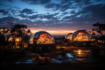 Soul Observatory in Puerto Iguaz&uacute; Starry Heaven on Telescopes., generative IA