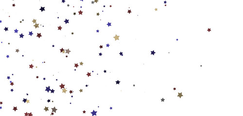 Celestial Christmas Symphony: Enthralling 3D Illustration of Falling Holiday Starbursts