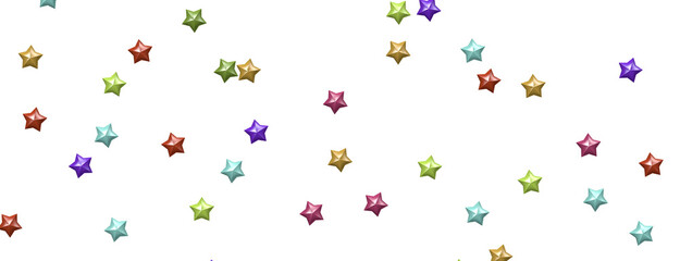 Rainbow Rainfall: Experience the Magic of a 3D Colorful Stars Shower