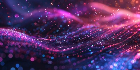 Internet, artificial intelligence, and brain neural pathways network, lines, and dots on black. WIFI, worldwide networking, and corporate connectivity in gorgeous colors.