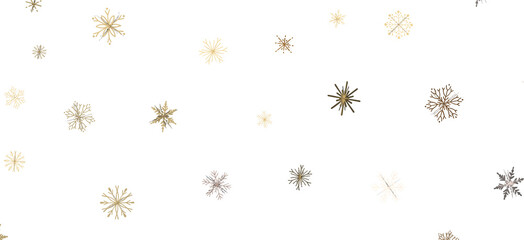 Snowflake Ballet: Exquisite 3D Illustration of Descending Festive Snowflakes in Motion