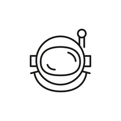 Space Helmet icon. Simple space helmet icon for social media, app, and web design. Vector illustration. 