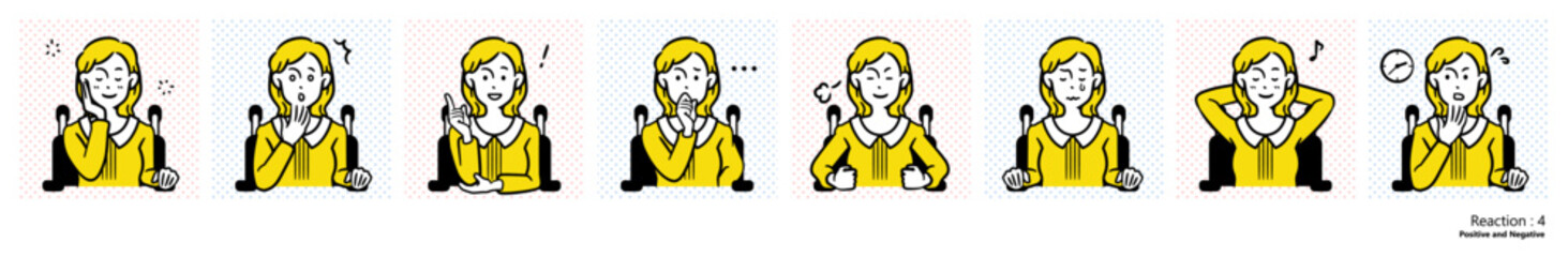 車椅子の女性_リアクション４