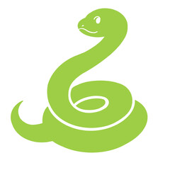 Obraz premium 巳年 かわいいヘビのイラスト 蛇