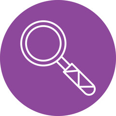 Search line circle icon