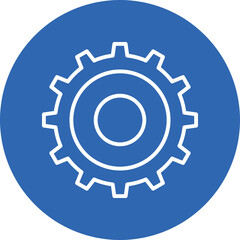 Setting line circle icon