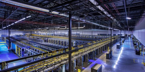 Obraz premium photograph of a futuristic data center