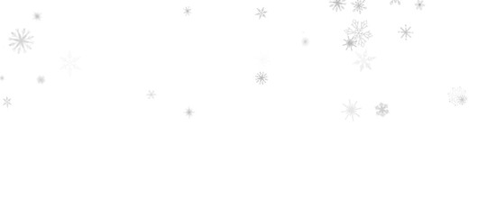 Frosty Snowfall: Mesmeric 3D Illustration Depicting Descending Holiday Snowflakes