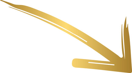 Grunge brush stroke arrow