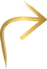 Grunge brush stroke arrow