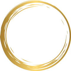 Grunge brush stroke round circle